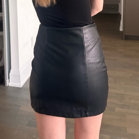 Faux Leather Skirt - Picture 3 of 5